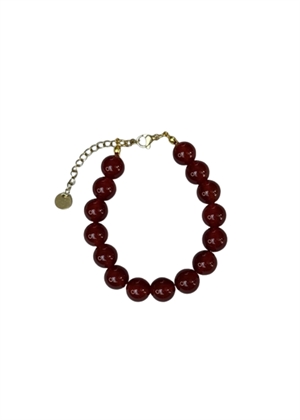 Karneol armbånd Rødbrun By ANTHON